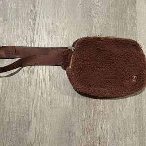 Lululemon Athletica Brown Fleece Bag